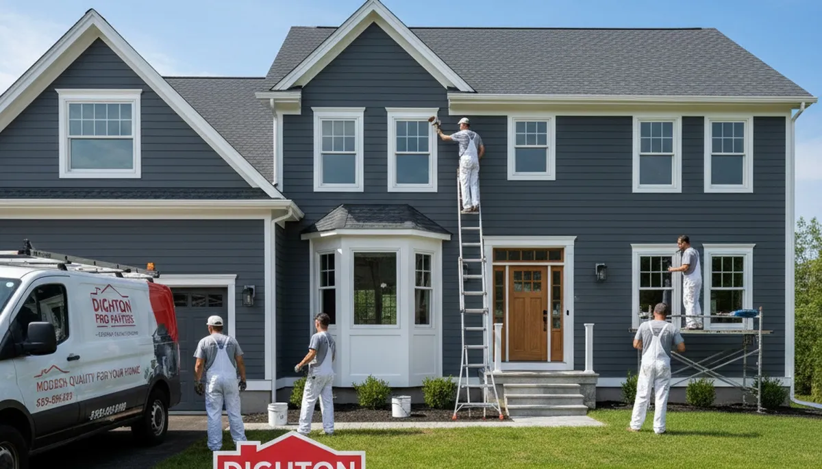 House painting services in Norton, MA by Norton Painter for residential exterior and interior projects