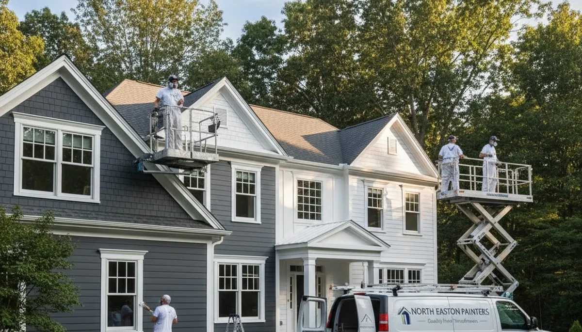 Professional house painters in Norton MA providing expert residential painting services