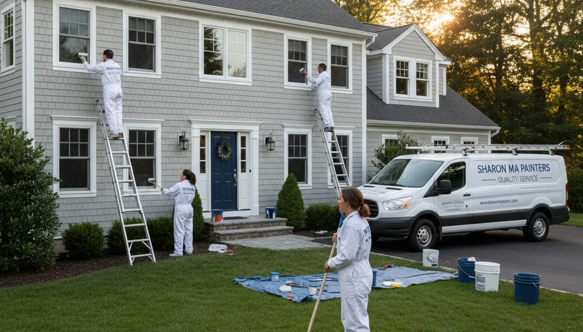 House painting services in Norton, MA by Norton Painter for residential exterior and interior projects