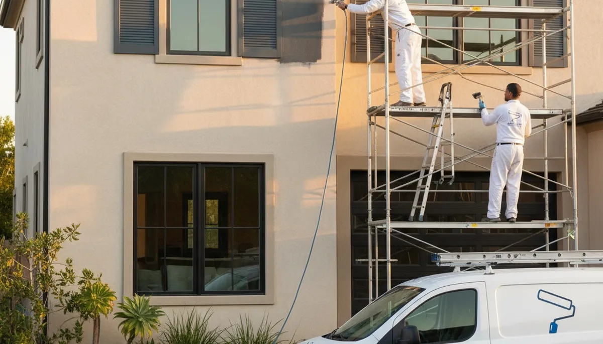 Professional shutter painting and restoration on historic home in Norton, MA